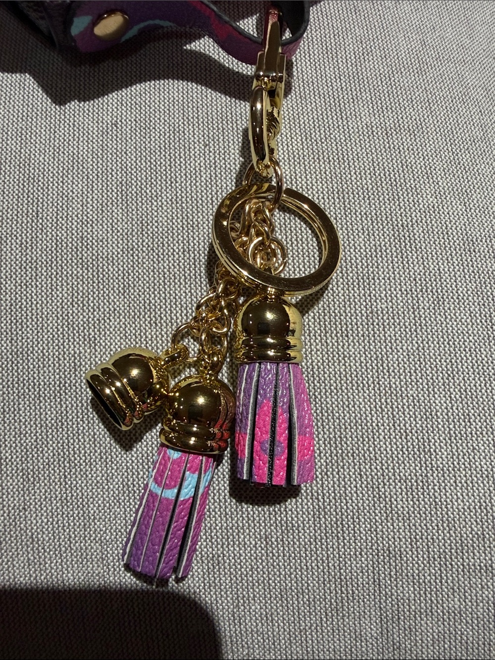 Louis Vuitton Pink & Purple Monogram Mini Clutch Keychain - Picture 5 of 6